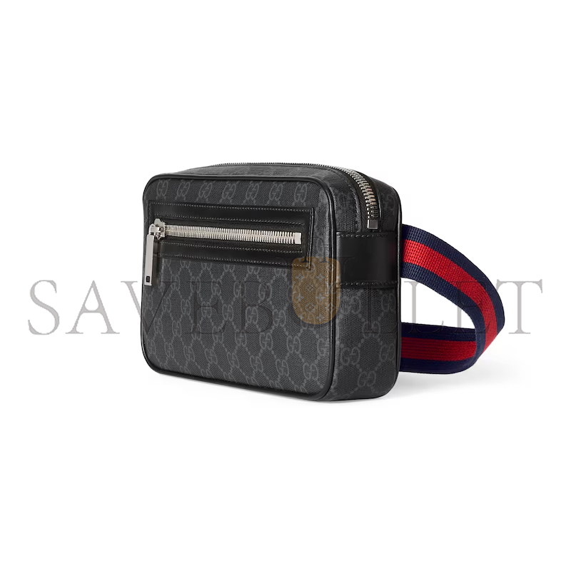 GUCCI GG BLACK SMALL BELT BAG 792094 (24*14*5.5cm) GUCCI GG BLACK SMALL BELT BAG 792094 (24*14*5.5cm)